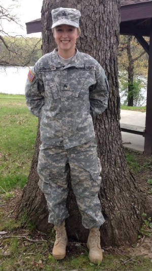 Staff Sergeant Katelyn Burkhart, Missouri Army National Guard, 6 years